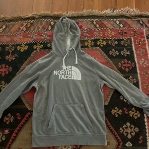 North face hoodie gray